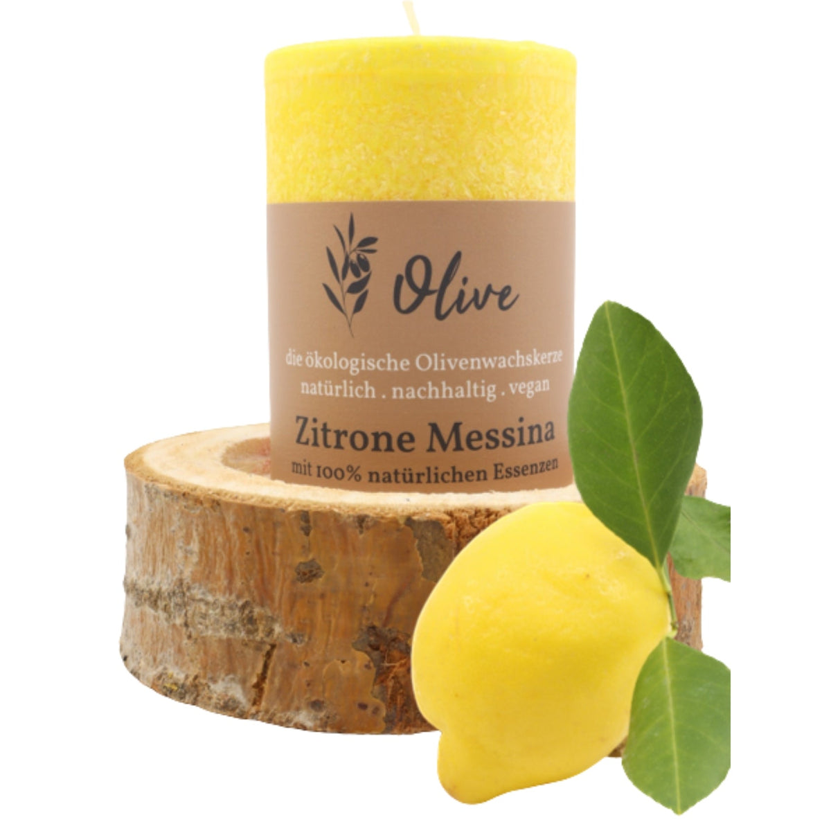 Zitrone-Messina Duftkerze