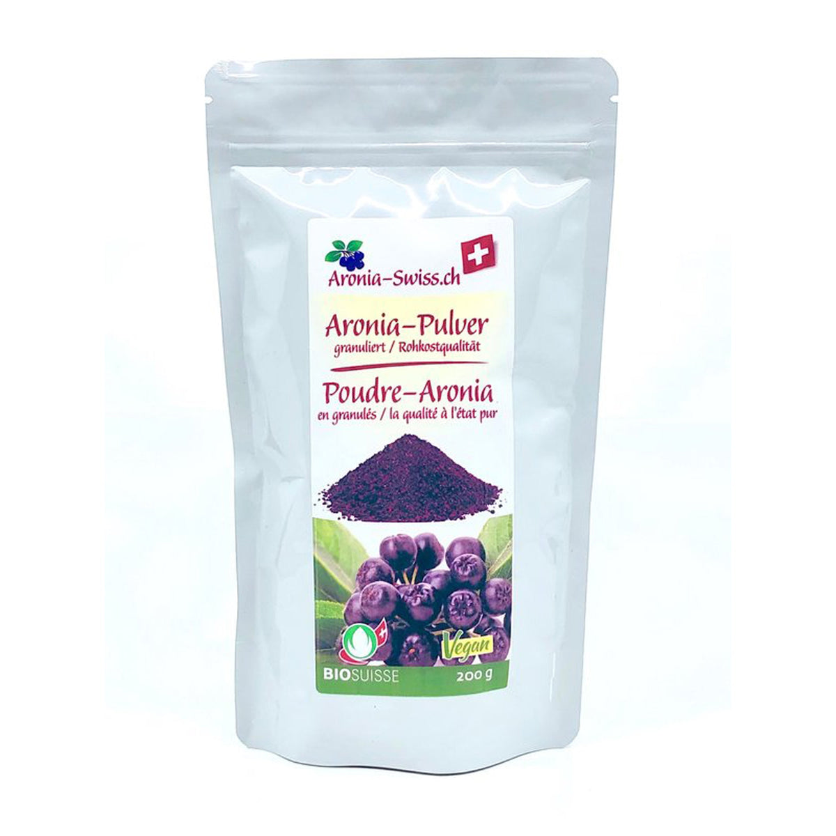 Aronia Pulver granuliert Beutel Bio, Schweiz (OPC)