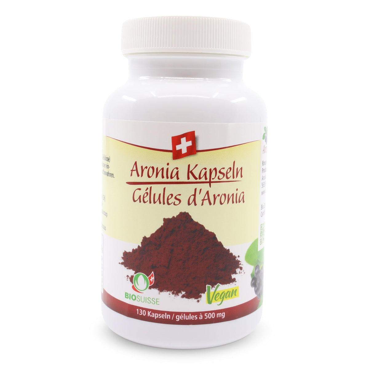 Aronia Kapseln Bio, vegan, Schweiz (OPC)