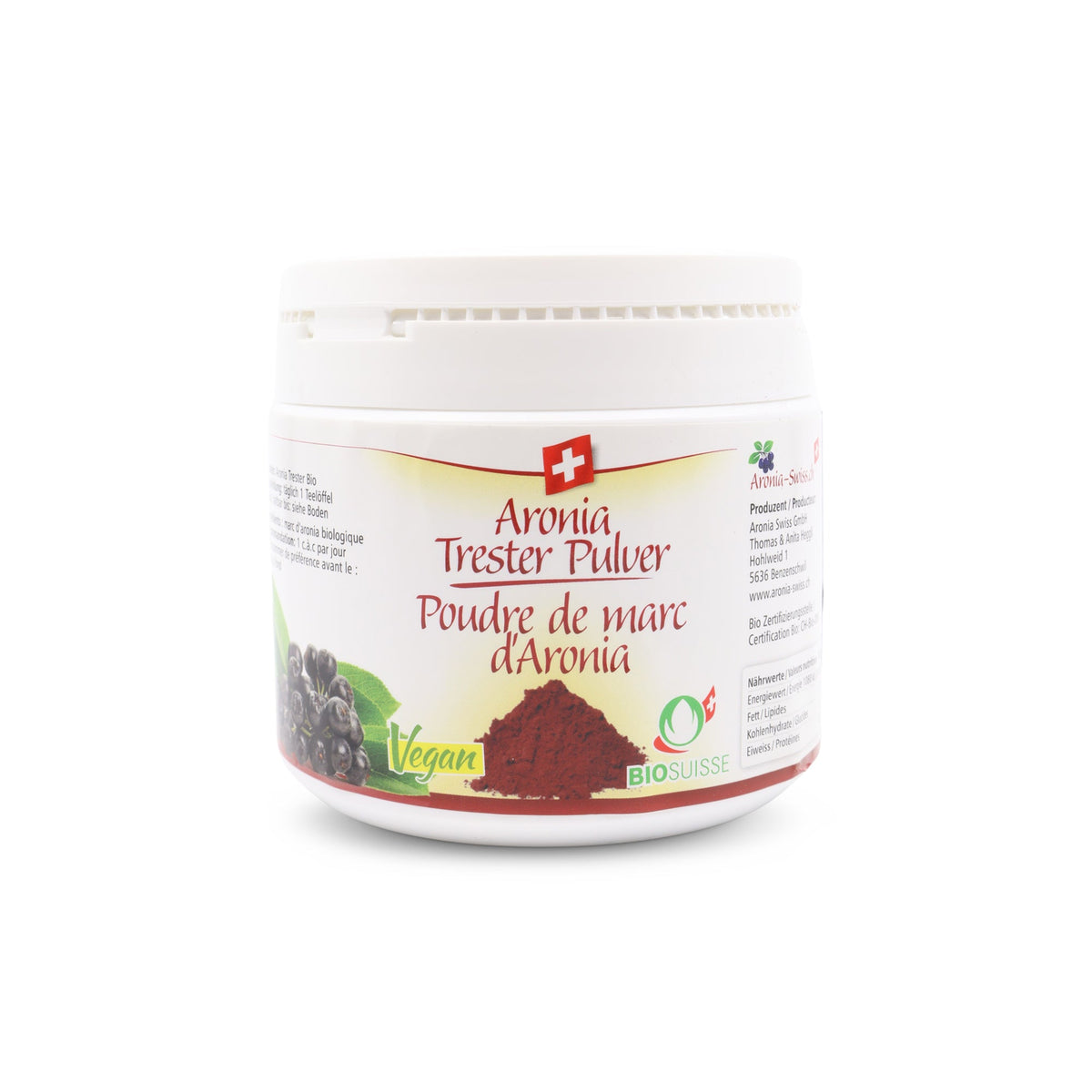 Aronia Trester Pulver Dose Bio, Schweiz (OPC)