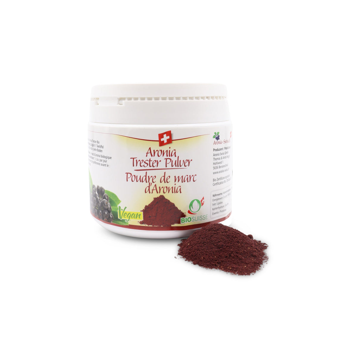 Aronia Trester Pulver Dose Bio, Schweiz (OPC)