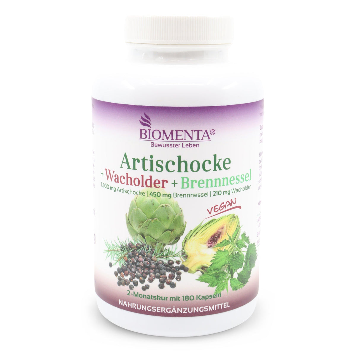 Artischocke + Wacholder + Brennnessel Kapseln