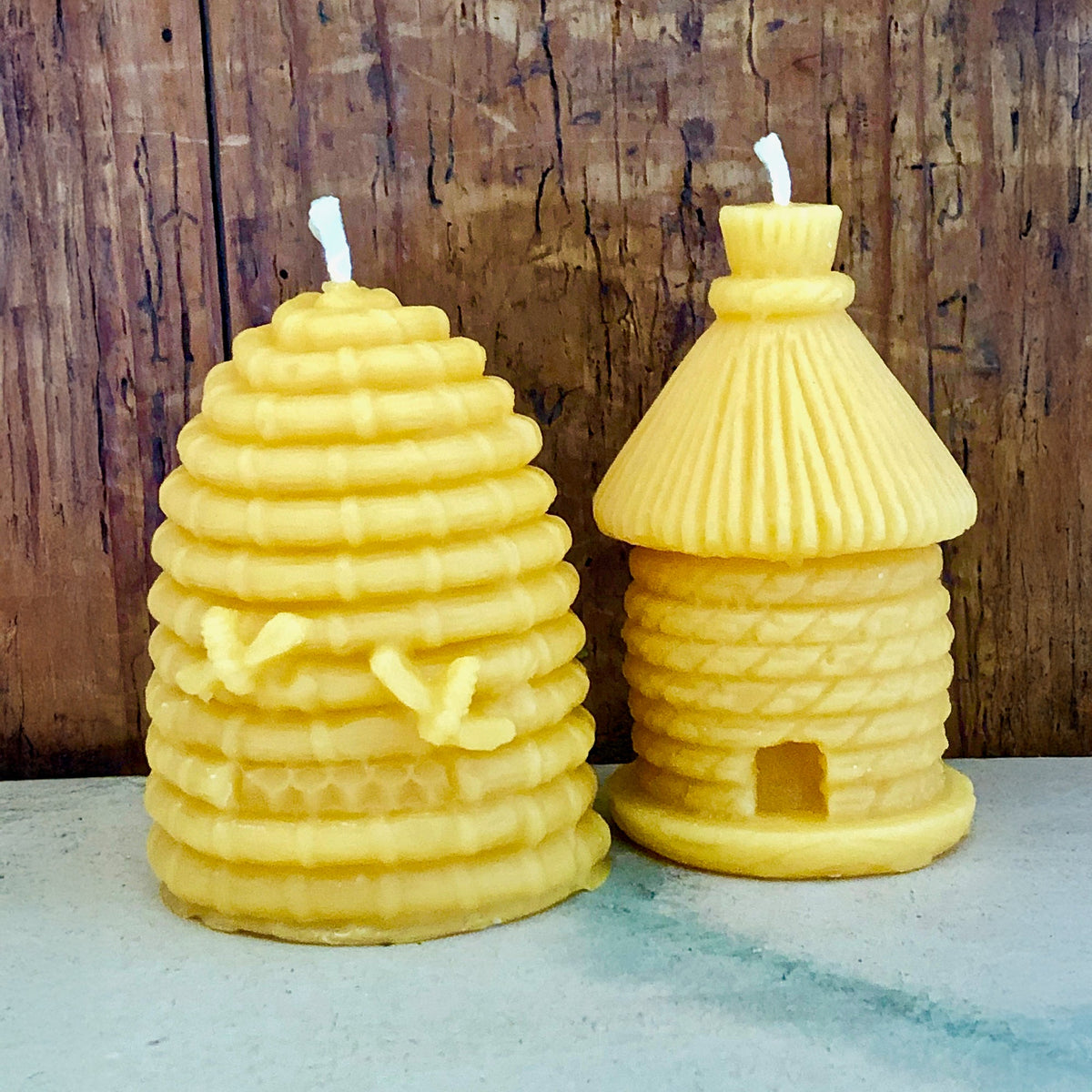 Kerze Bienenkorb, Bienenwachs