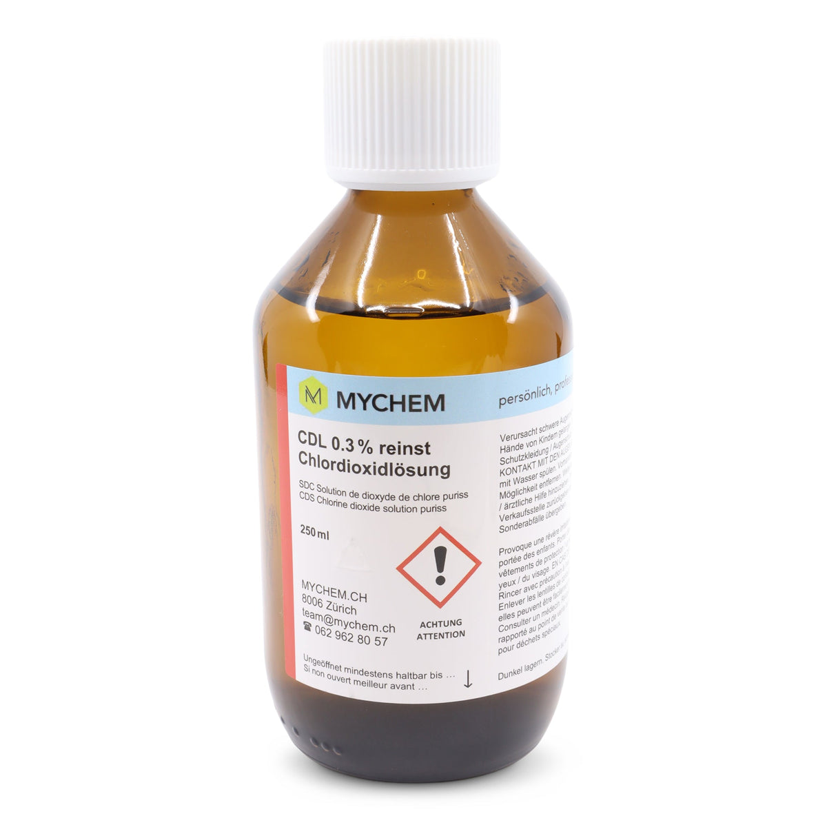 CDL Chlordioxidlösung reinst 0,3% in höchster Qualität