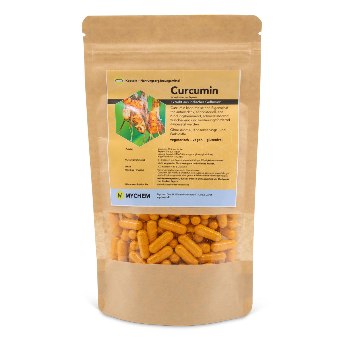 Curcumin Kapseln, vegan