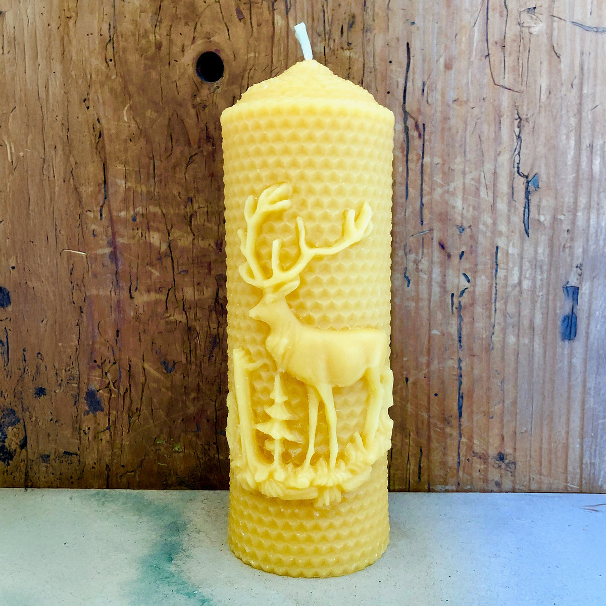 Kerze Hirsch, Bienenwachs