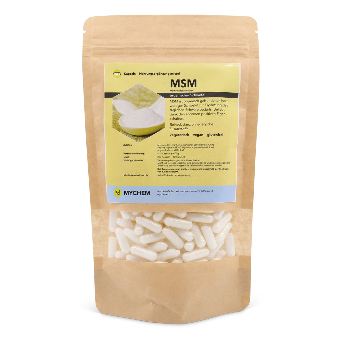 MSM Kapseln, vegan