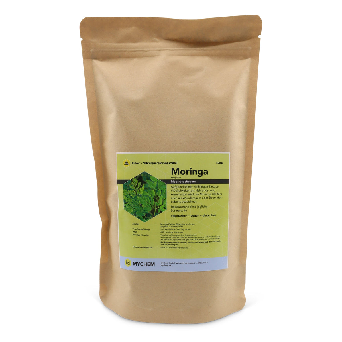 Moringa Oleifera leaf powder, organic, vegan