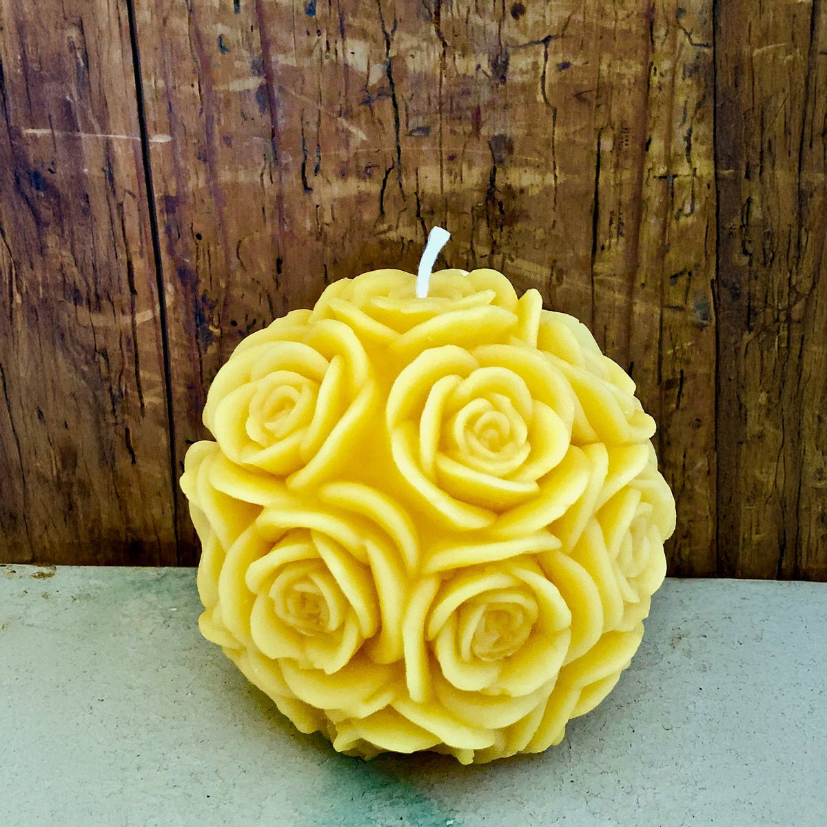 Kerze Rosen, Bienenwachs