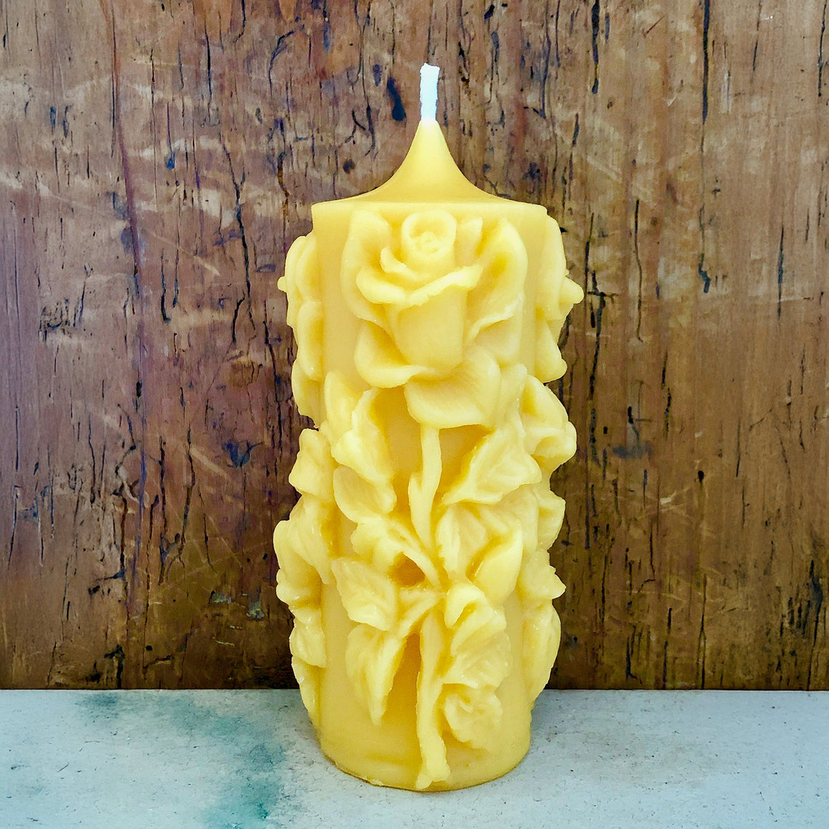 Kerze Rosen, Bienenwachs